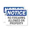 Signmission No Firearms Allowed On Property OSHA Notice Sign, Plastic, 10in W x 7in L, 2PK OS-2PACK-NS-P-710-L-16103 - alternate 1